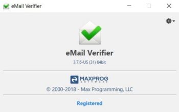 Maxprog Bulk Email Verifier V3.7.6